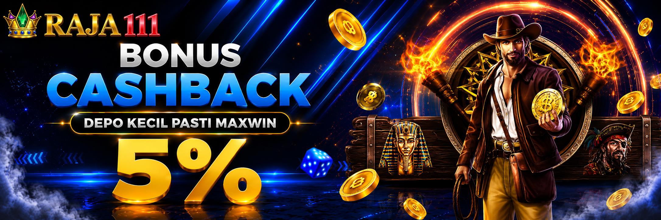 BONUS CASHBACK 5%